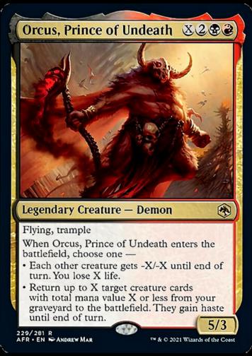 Orcus, Prince of Undeath FOIL (Orcus, Fürst der Untoten)